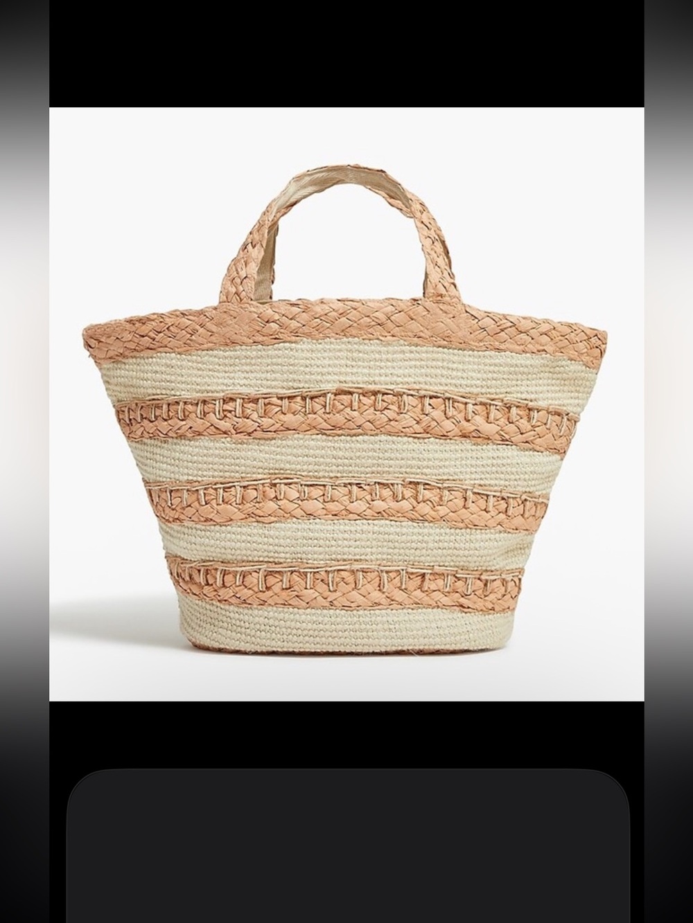 J.CREW Straw Tote Bag NWT